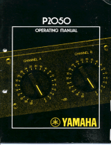 Yamaha P2050 Návod k obsluze