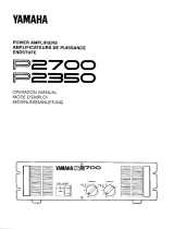 Yamaha P2700 Návod k obsluze
