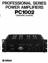 Yamaha PC1002 Návod k obsluze