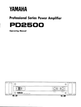 Yamaha PD2500 Návod k obsluze