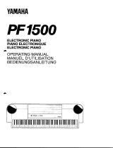 Yamaha PF1500 Návod k obsluze