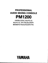 Yamaha PM1200 Návod k obsluze