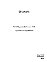 Yamaha PM1D Uživatelský manuál
