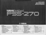 Yamaha PortaSound PSS-270 Návod k obsluze