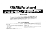 Yamaha PortaSound PSS-190 Návod k obsluze