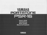 Yamaha PSR-16 Uživatelský manuál