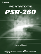 Yamaha Portatone PSR-160 Uživatelský manuál