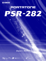 Yamaha Portatone PSR-282 Uživatelský manuál