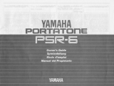 Yamaha PortaTone PSR-6 Návod k obsluze