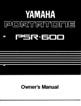 Yamaha PSR-600 Návod k obsluze