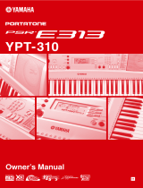 Yamaha Portatone PSR-E313 Uživatelský manuál