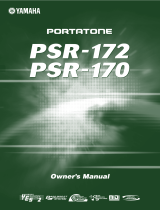 Yamaha PSR - 172 Uživatelský manuál