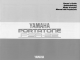 Yamaha Portatone PSR-22 Návod k obsluze