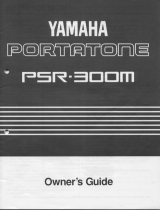 Yamaha PSR-300m Návod k obsluze