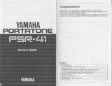Yamaha PSR-41 Návod k obsluze