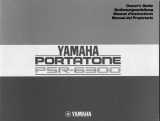 Yamaha PSR-6300 Návod k obsluze