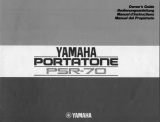 Yamaha PSR-70 Návod k obsluze
