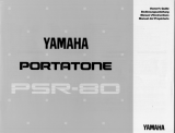 Yamaha Portatone PSR-80 Uživatelský manuál