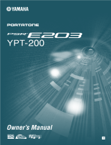 Yamaha YPT-200 Uživatelský manuál