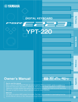 Yamaha YPT210 - Portable Keyboard w/ 61 Full-Size Keys Návod k obsluze