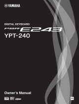 Yamaha PSR-E243 - YPT240 Návod k obsluze