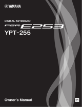 Yamaha YPT-255 Uživatelský manuál
