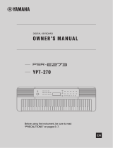 Yamaha YPT270 Návod k obsluze