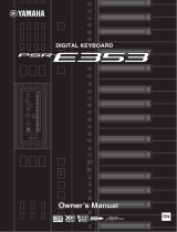Yamaha YPT 300 - Full Size Enhanced Teaching System Music Keyboard Návod k obsluze