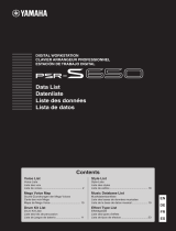 Yamaha PSR-S650 list