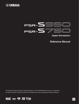 Yamaha PSR-S950 Uživatelský manuál
