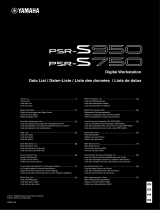 Yamaha PSR-S950 list