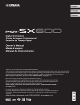 Yamaha PSR-SX600 Návod k obsluze