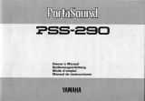 Yamaha PSS-290 Uživatelský manuál