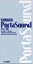 Yamaha PSS-401 Návod k obsluze