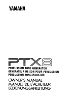 Yamaha PTX8 Návod k obsluze