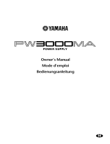 Yamaha PW3000MA Uživatelský manuál