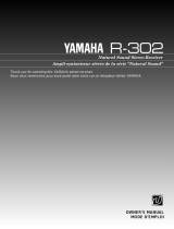 Yamaha R-302 Uživatelský manuál