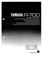 Yamaha R-700 Návod k obsluze