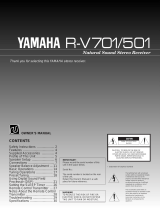 Yamaha R-V501 Uživatelský manuál