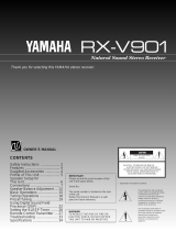 Yamaha RX-V901 Uživatelský manuál