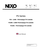 Nexo PS15 Uživatelský manuál