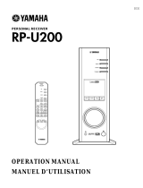 Yamaha RP-U200 Uživatelský manuál