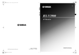 Yamaha RX V3900 - AV Network Receiver Uživatelský manuál