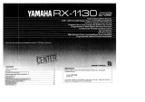 Yamaha RX-1130 Návod k obsluze