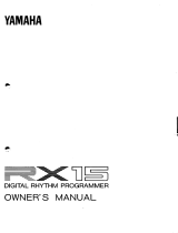 Yamaha RX15 Návod k obsluze