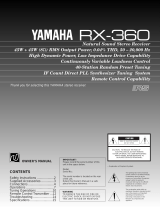 Yamaha RX500U Návod k obsluze