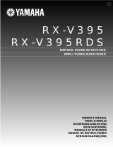 Yamaha RX-V395 Uživatelský manuál