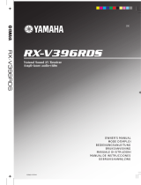 Yamaha RX-V396RDS Uživatelský manuál
