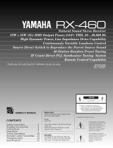 Yamaha RX-460 Uživatelský manuál