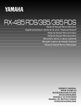 Yamaha RX-385RDS Uživatelský manuál